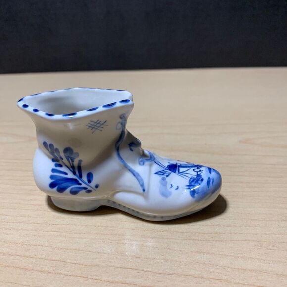 Delfts Blue VTG Shoe Vase - Picture 3 of 6
